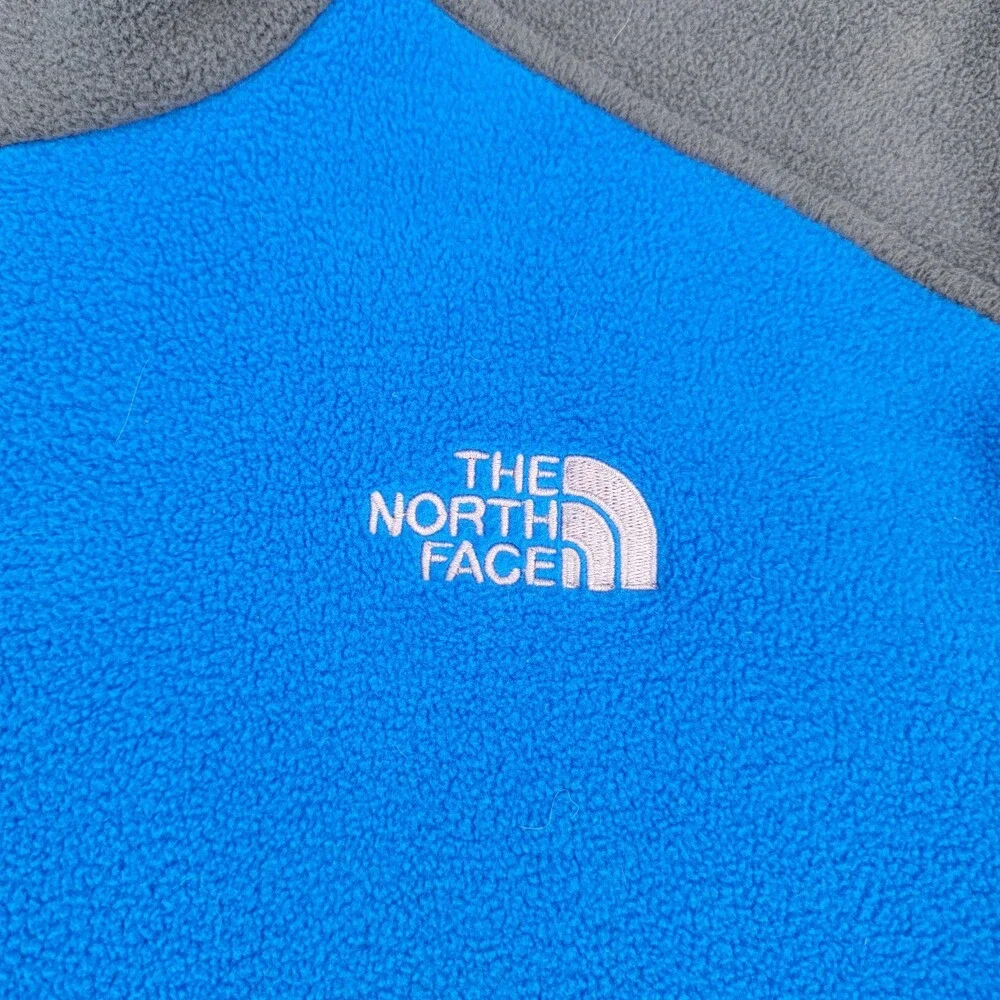 The North Face FlashDry Colorblock Blue/Gray Full Zip Fleece Jacket